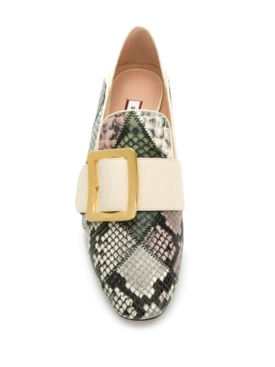 Bally Patchwork Loafers In Grey