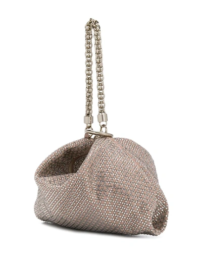 Shop Jimmy Choo Callie Clutch In Neutrals