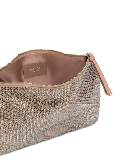 Shop Jimmy Choo Callie Clutch In Neutrals