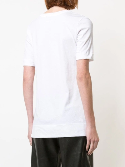 Shop Adam Lippes Scoop Neck T-shirt In White