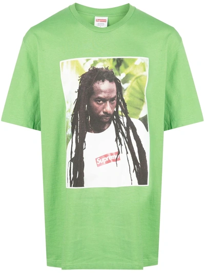 Shop Supreme Buju Banton Photograph-print T-shirt In Green