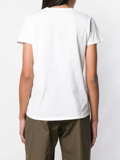 Shop Aspesi Crew Neck T-shirt In White