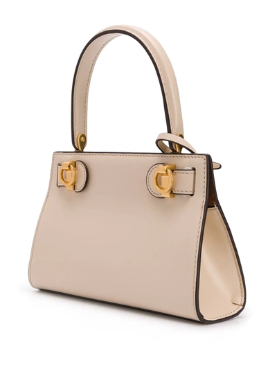 Shop Tory Burch Lee Radziwill Bag In Neutrals