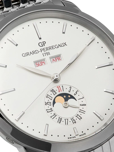 Shop Girard-perregaux 1966 Full Calendar 40mm In White