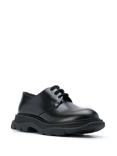 Shop Alexander Mcqueen Chunky Sole Derby Shoes In Black