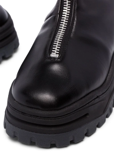 Eytys Raven Zip Up Leather Boots In Black | ModeSens