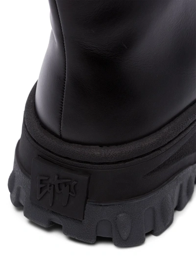 Shop Eytys Raven Zip Up Leather Boots In Black