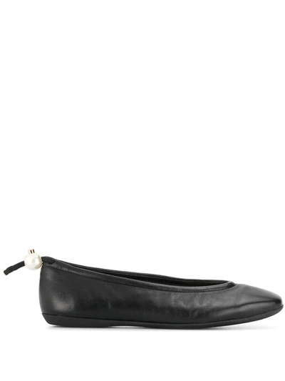 Shop Nicholas Kirkwood Delfi Ballerina Shoes 5mm In Black