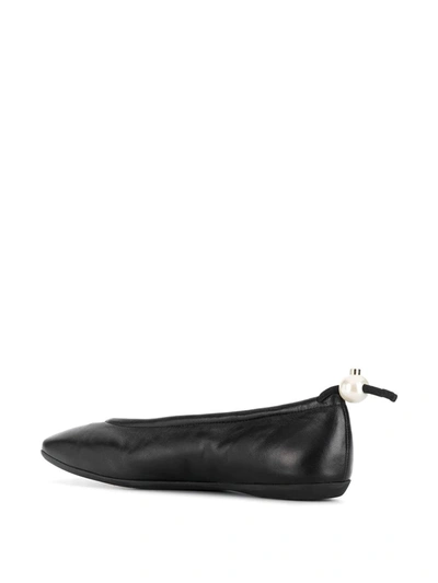 Shop Nicholas Kirkwood Delfi Ballerina Shoes 5mm In Black