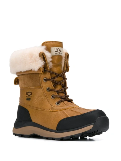 Ugg Adirondack Iii Faux Shearling-lined Leather Boots In Chestnut | ModeSens