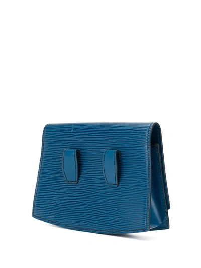 Pre-owned Louis Vuitton 1991  Tilsitt Belt Bag In Blue