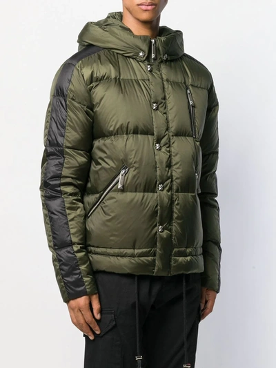 Shop John Richmond Padded Jacket In Green