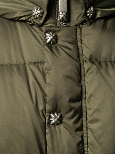 Shop John Richmond Padded Jacket In Green