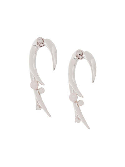 Shop Shaun Leane Cherry Blossom Earrings In Silver