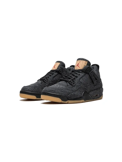Shop Jordan X Levi's Air  4 Retro Nrg Bg "black Denim" Sneakers