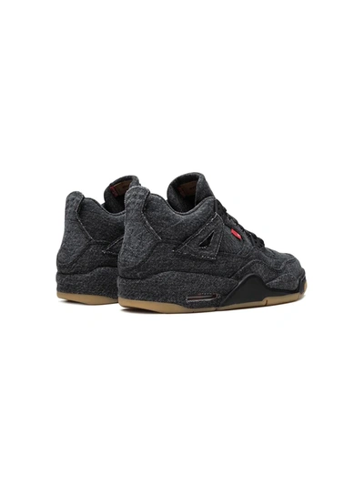 Shop Jordan X Levi's Air  4 Retro Nrg Bg "black Denim" Sneakers