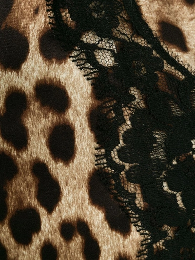 Shop Dolce & Gabbana Leopard-print High-waisted Briefs In Neutrals