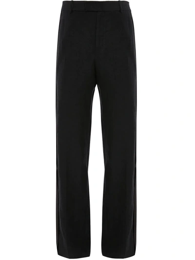 Shop Jw Anderson Wide Leg Tuxedo Trousers In Black