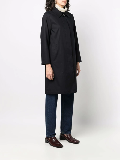 Shop Mackintosh Banton Raintec Coat In Black