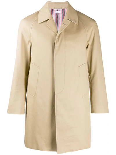 Shop Thom Browne Raglan-sleeve Bal Collar Chesterfield Overcoat In Brown