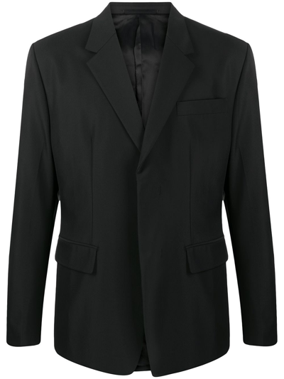 Shop Prada Single-breasted Blazer In Black