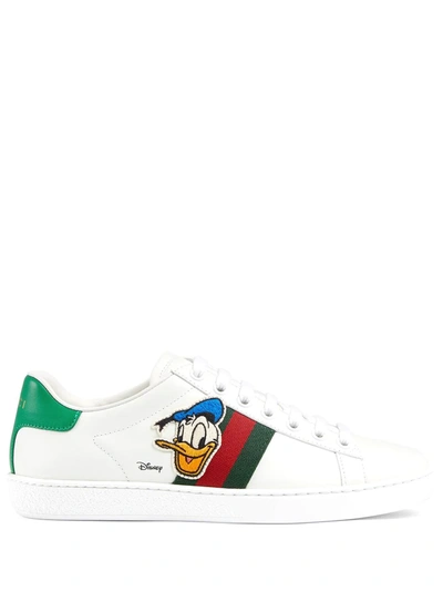 Shop Gucci X Disney Ace Sneakers In White