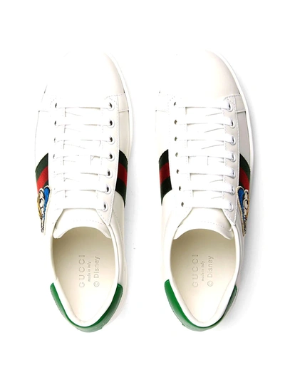 Shop Gucci X Disney Ace Sneakers In White