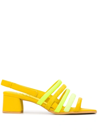 Shop Camper Tws Strappy Sandals In Yellow