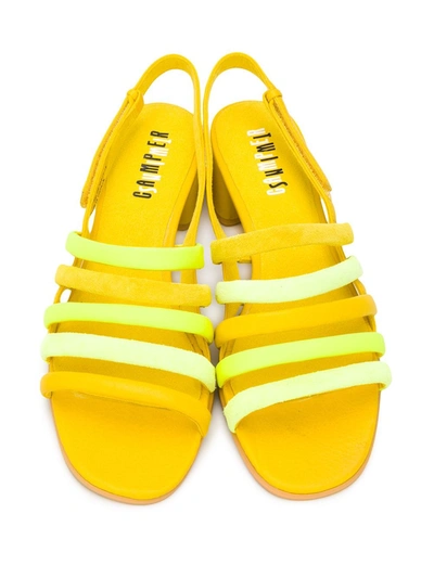 Shop Camper Tws Strappy Sandals In Yellow