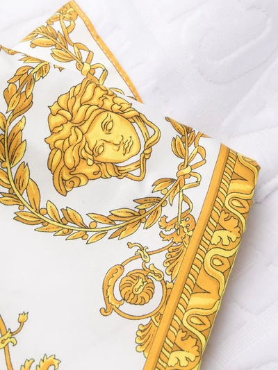 Versace Home I Love Baroque Short Robe In White