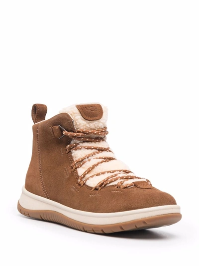 Shop Ugg Lakesider Heritage Suede Boots In Braun