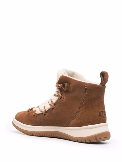 Shop Ugg Lakesider Heritage Suede Boots In Braun