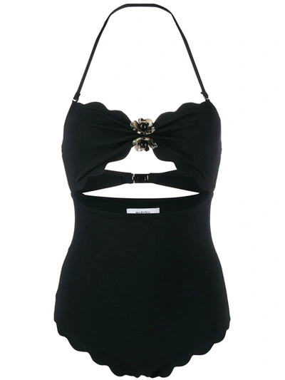 Shop Marysia Cutout Detail One Piece Swimsuit In Black
