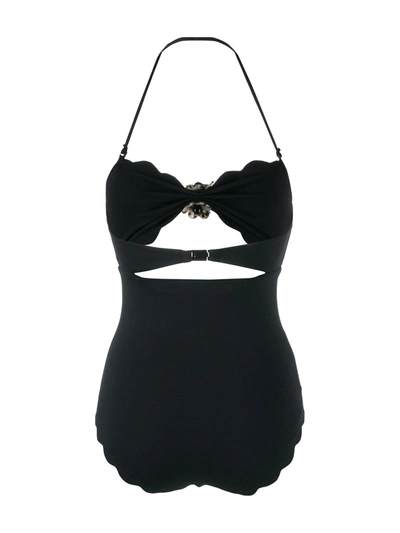 Shop Marysia Cutout Detail One Piece Swimsuit In Black