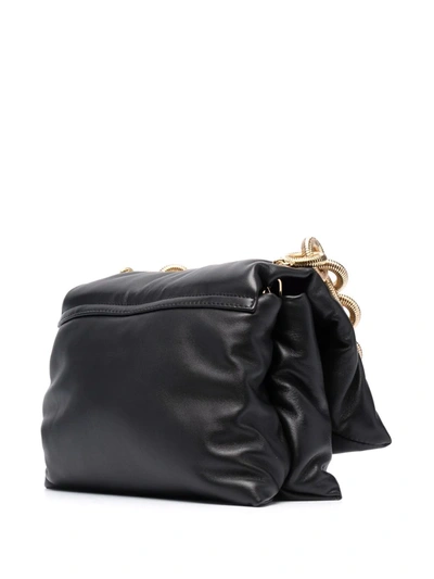 Shop Lanvin Chunky-chain Detail Tote Bag In Black