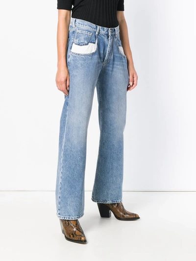 Maison Margiela Bootcut Denim Trousers With Five Pockets In Blue