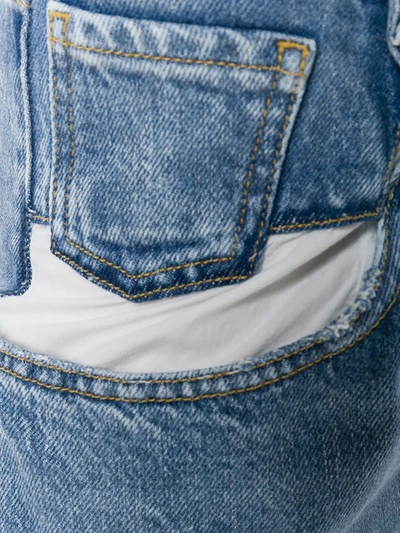 Maison Margiela Bootcut Denim Trousers With Five Pockets In Blue