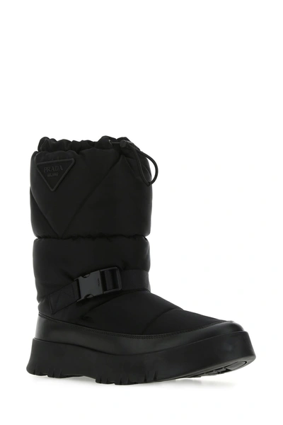 Shop Prada Black Re-nylon Boots  Nd  Uomo 9+