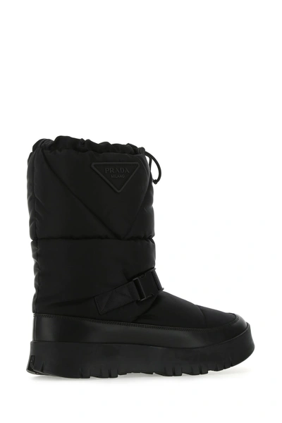 Shop Prada Black Re-nylon Boots  Nd  Uomo 9+