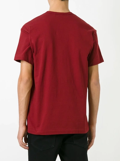 Shop Comme Des Garçons Play Play T-shirt In Red