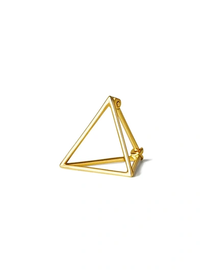 Shop Shihara Triangle Earring 15 In Metallic