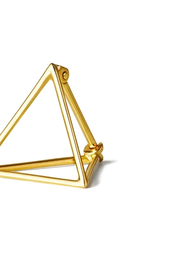Shop Shihara Triangle Earring 15 In Metallic