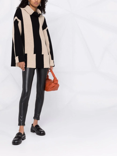 Michael Michael Kors Skinny-cut Faux Leather Trousers In Black