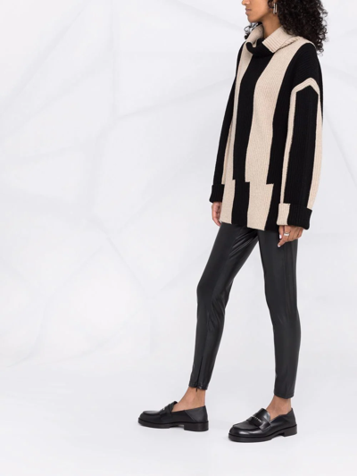 Michael Michael Kors Skinny-cut Faux Leather Trousers In Black