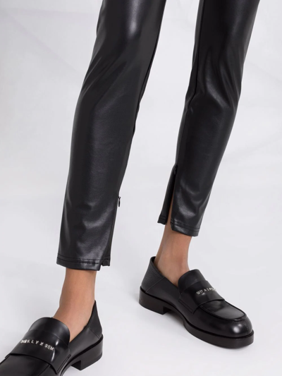 Michael Michael Kors Skinny-cut Faux Leather Trousers In Black
