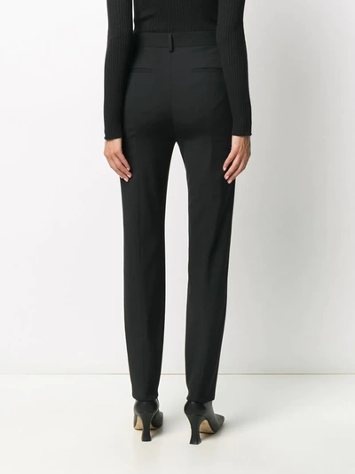 Shop Red Valentino Slim-fit Tailored Trousers In Black