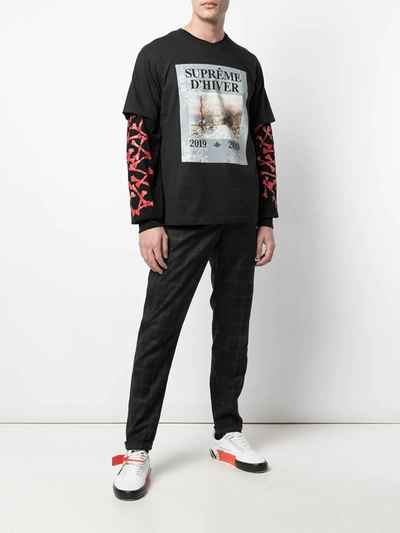 Shop Supreme D'hiver Graphic-print T-shirt In Black