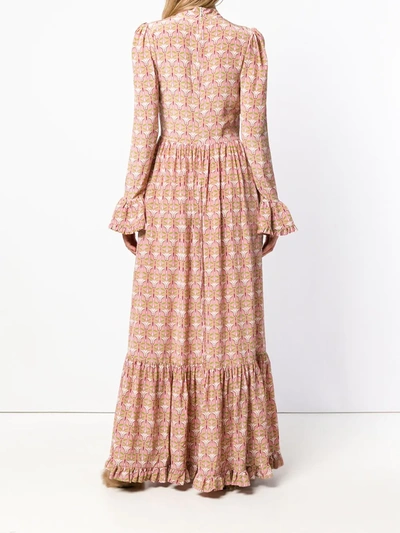 Shop La Doublej Geometric Print Dress In Pink