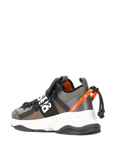 Dsquared2 Oversized Tongue Low Top Sneakers In Green