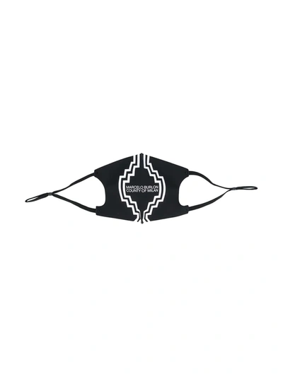 Shop Marcelo Burlon County Of Milan Wings Print Face Masks (pack Of 3) In Black